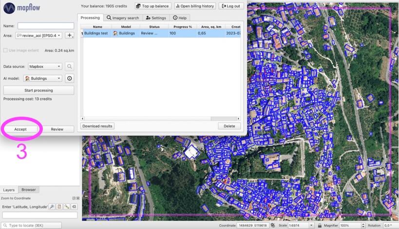 דוגמאות תוצרים בתוסף Mapflow ל־QGIS 1